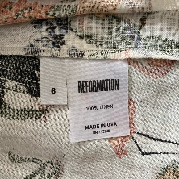 100% Linen Reformation Dress - Picture 6 of 6